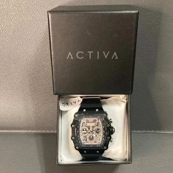 Activa Circuit Men’s 44mm Skeleton Dial Black Watch
ACW2305-007 - Picture 2 of 6